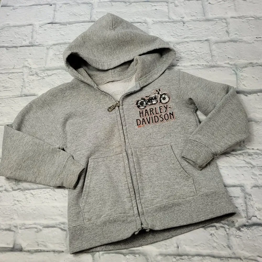 Harley Davidson Kid's Gray Hoodie size XS